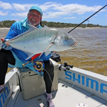 Hervey Bay Golden Trevally On Fly